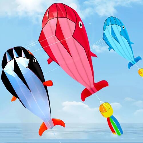Soft Whale Kite Large Animal Beach Kite Outdoor Entertainmen