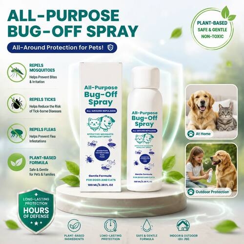 Outdoor Pet Bug Repellent Spray Gentle No Irritating Prevent