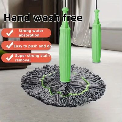1pcs Home Rotating Cleaning Mop - Reusable Floor Cleaner wit