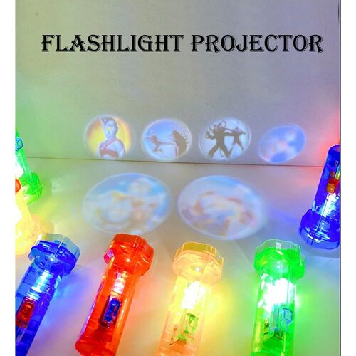 10Pcs Mini Led Flashlight Projector Finger Light Toys for Ki