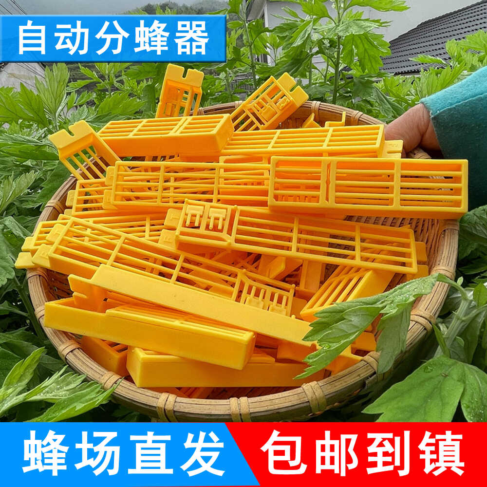 中蜂自动分蜂器防逃框多功能巢门除雄蜂带王笼防逃自动收王控制器