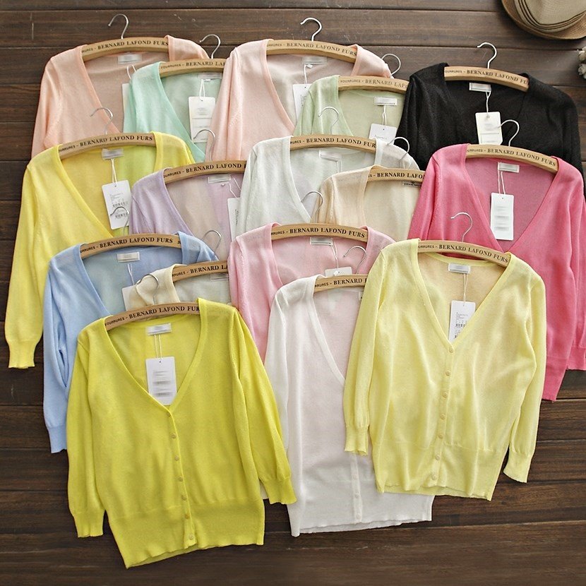 配连衣裙的小外套流行开衫配吊带外穿外搭新款夏季空调衫防晒衣|ruв категории Женская одежда, шерстяной свитер - от Buy2taobao.com для оказания профессиональной услуги покупки агента Taobao