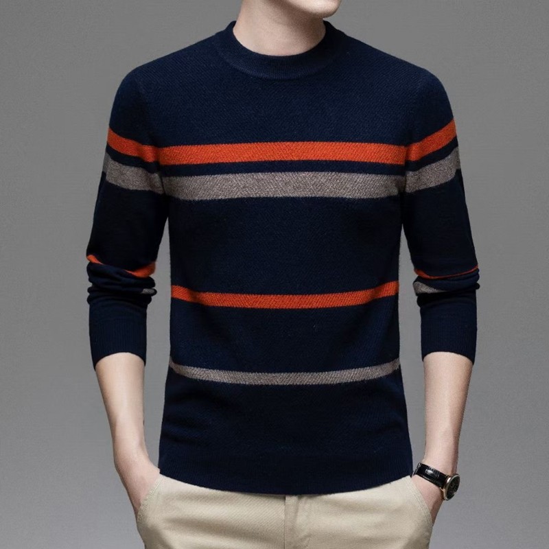 处理开顺羊毛衫男半高领毛衣清款