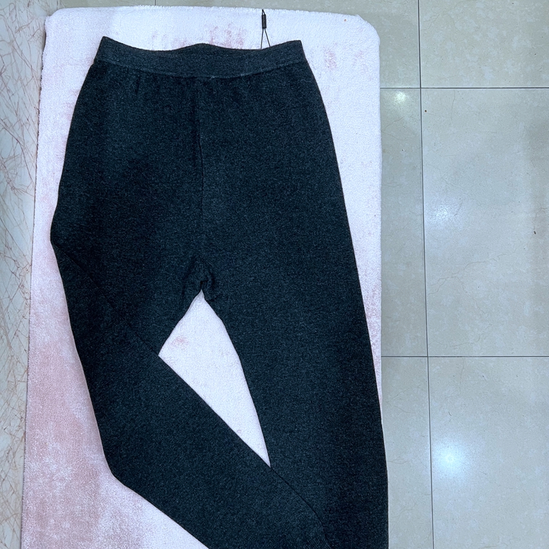 开顺羊毛裤L22MK5316男裤2024秋冬新款保暖打底裤单层纯色全毛裤