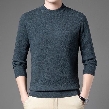 开顺羊毛衫1807男正品2025秋冬新款7819针织半高领加厚毛衣