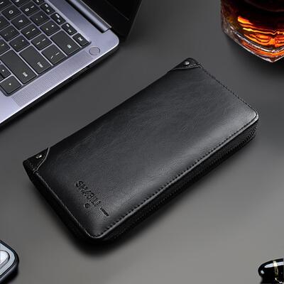 A business mans wallet, a long handbag with a large-capacit