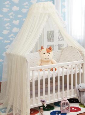 A child bed net with a bed net with a mosquito net, a newbor