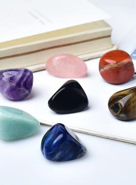 The natural seven-coloured crystalstone quartz-pumped rock-p