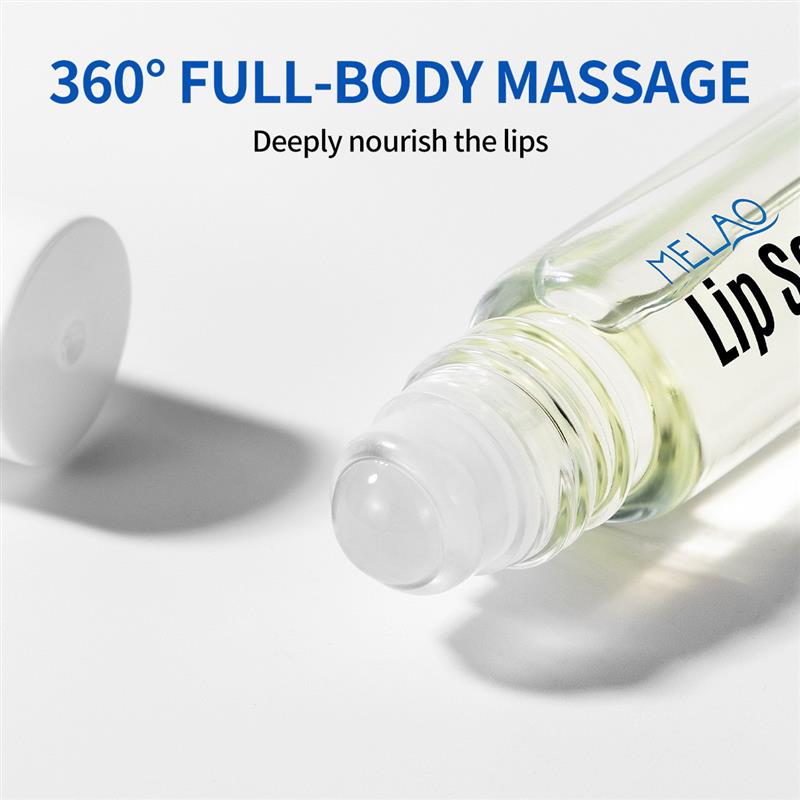 Mens lips are covered with colorless rehydration to keep th