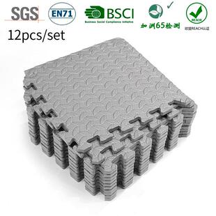 The gray leaf 30*30eva foam-combating gym floors are thicken