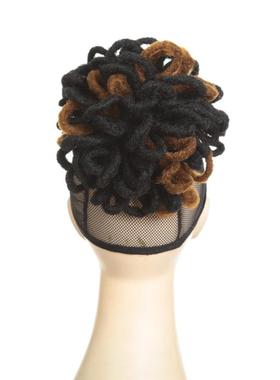 dread loc chignon   Hairbas wigs   Hairpuff