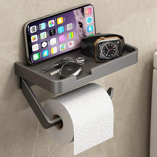 Bathroom paper towel box wall-to-wall toilet paper rack bath
