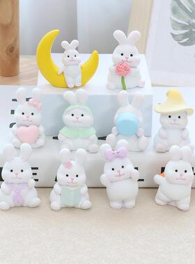 Cute little toon bunnies. You put up a moon tablecake car de