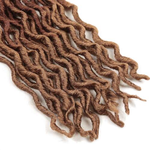 24 inches of chrome braids wave gypsy long curx dread locs