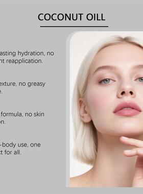 Coconut moisturizing oil, salivated coconuts and slender ski