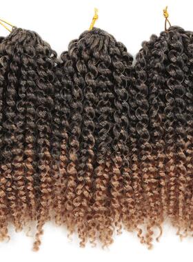 Its a wig with a braid, malibbo, Jerry curl with a needle.