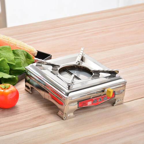 The stainless steel square alcohol furnace heats up the temp
