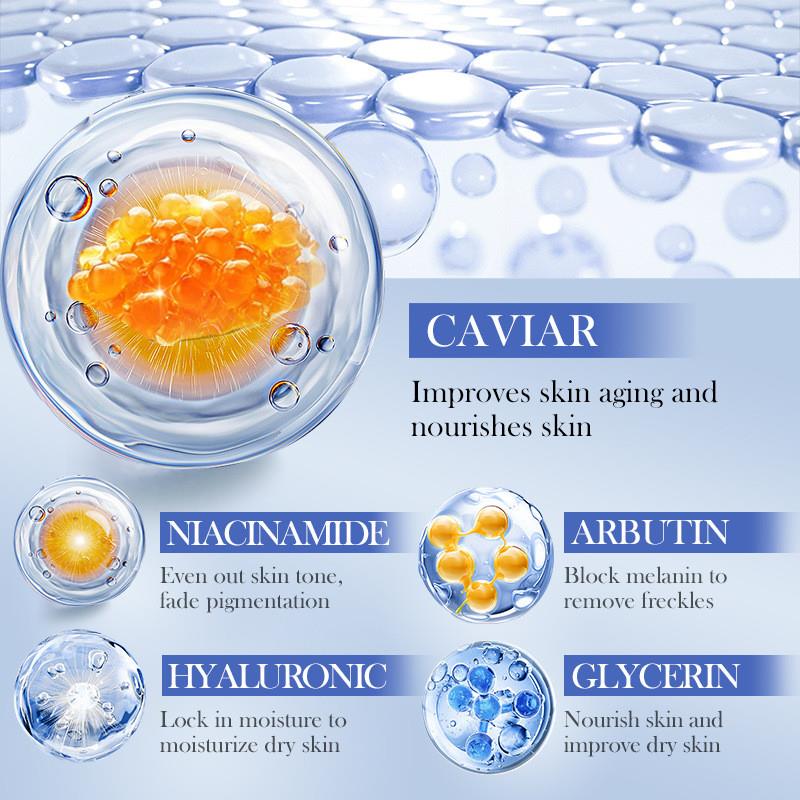 Caviar urinary acid anti-wrinkled, facial tradable.