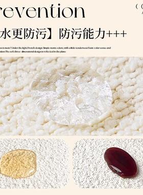 A waterproof sofa with a cloth-clothed French-style, lightly