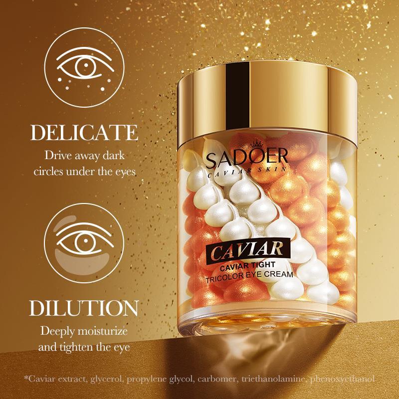 Caviar Essence Firming Three-color Eye Cream Elastic Moistur 美容护肤/美体/精油 眼霜 原图主图