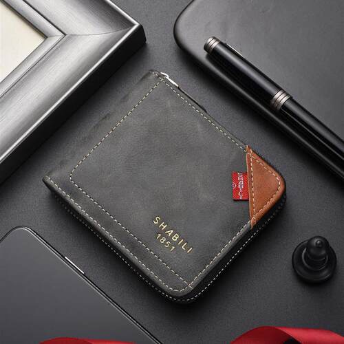 2026 short mens wallets, long-term youth zippers and studen