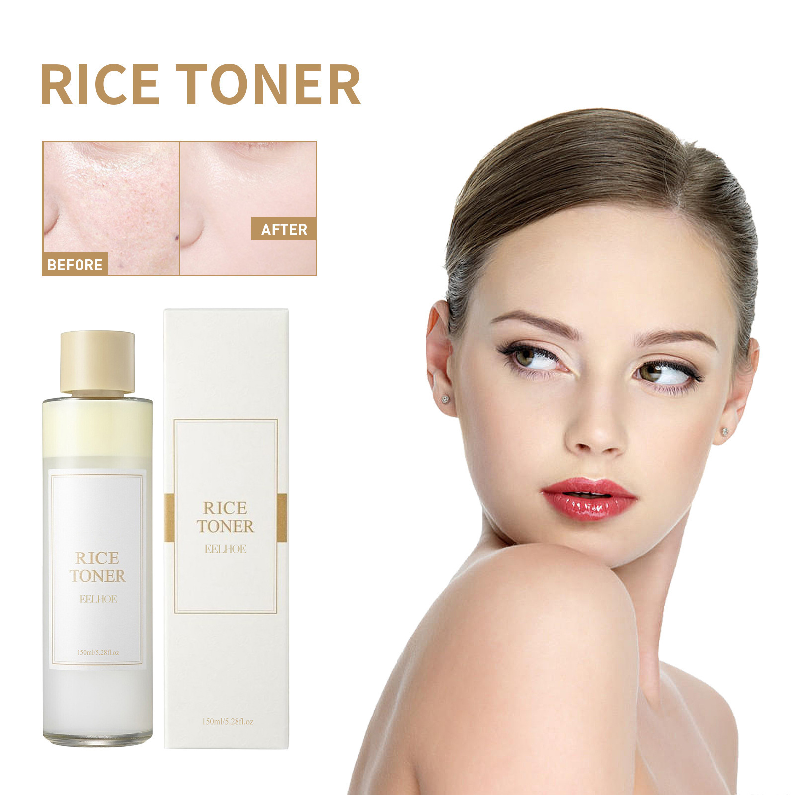 Rice Toner Deep Water Repair Skin Barrier Tightening And 美容护肤/美体/精油 化妆水/爽肤水 原图主图