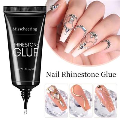 30g Nail Rhinestone Glue for Nails Super Strong Gel Nail Glu