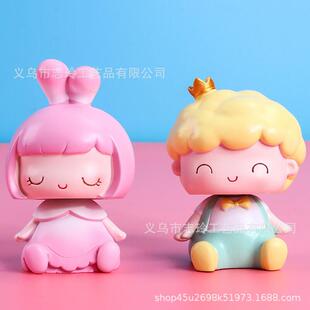 Creative Little Princess Little prince cake decorations with