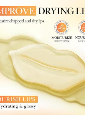 Lemon rehydrated lips, autumn dry fractured lips, tradable.