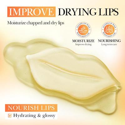 Lemon rehydrated lips, autumn dry fractured lips, tradable.