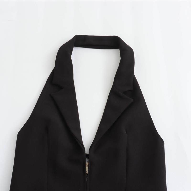 2451-Spring women wearing Euro-American wind and wearing ves