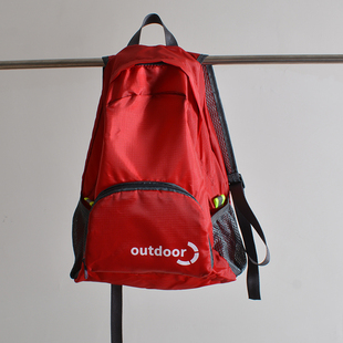 外贸尾货 3M反光 可收纳 户外男女便捷双肩包背包 白捡一样