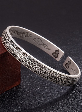 欧美流行首饰新款国风新中式国潮葫芦纳福镯子跨境时尚复古百配饰