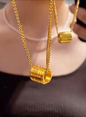 欧美跨境外贸金店传福系列路路通项链简约时尚百搭小蛮腰锁骨链