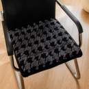 千鸟格椅子坐垫学生透气屁垫餐椅椅垫加厚方形办公室久坐椅子垫子