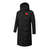 武术训练中国队羽绒服男女冬训防寒长款 外套学生白鸭绒大衣定制