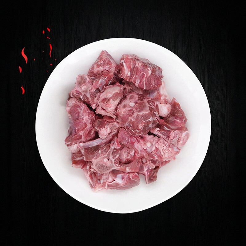 内蒙古羊蝎子羊脊骨 新鲜羊肉火锅食材生羊肉 500g  顺丰