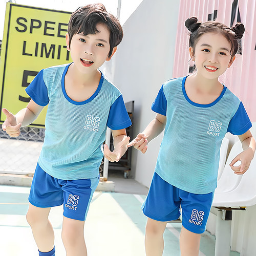 2025夏季儿童速干运动套装男女童
