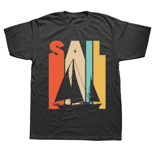 Funny Sail Sailboat Lover Vintage Retro Sailing Graphic Tshi