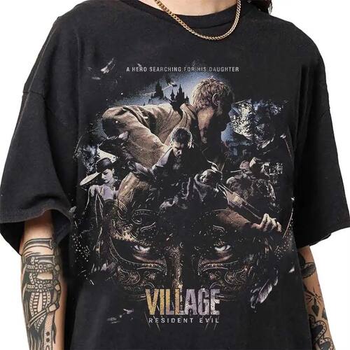 Resident Evil Village Fanart Biohazard T-shirt For Men Women