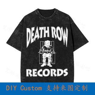 Death Row Records Logo Vintage Oversized T-Shirt TOK3