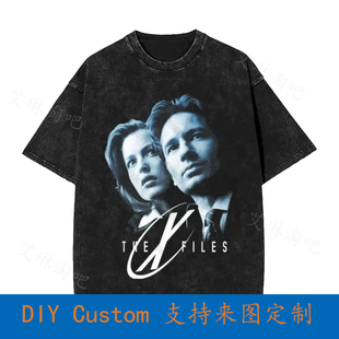 The X Files Faces Logo Tv Show Alien Ufo  Oversized T-Shirt