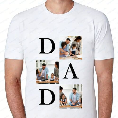 Personalized Men'S T-shirt Custom Fashion Short Sleeve Shirt