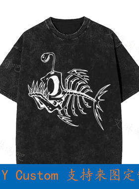 Bonefish Skeleton  Oversized T-Shirt ZN76