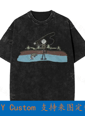 Life Is Crap Fishing Angling Flyfishing Trout Bass Vintage O