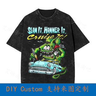 Ed Big Daddy Roth Rat Fink Slam Hammer Cruise Vintage Oversi