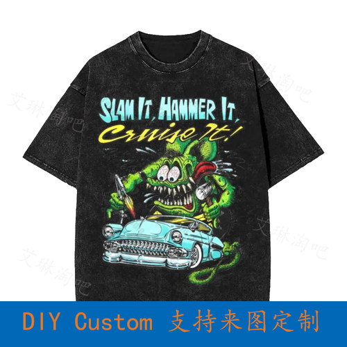 Ed Big Daddy Roth Rat Fink Slam Hammer Cruise Vintage Oversi