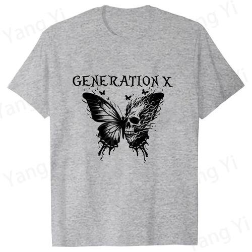 Skull Butterfly Printing T Shirt Men/Women Tops Tees Summer