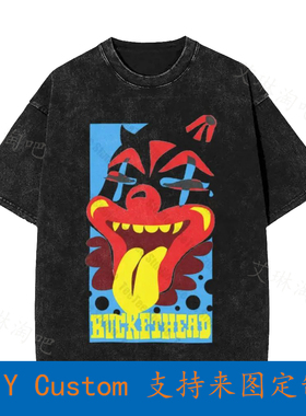 Buckethead Punk Rock Hardcore Metal Vintage Oversized T-Shir