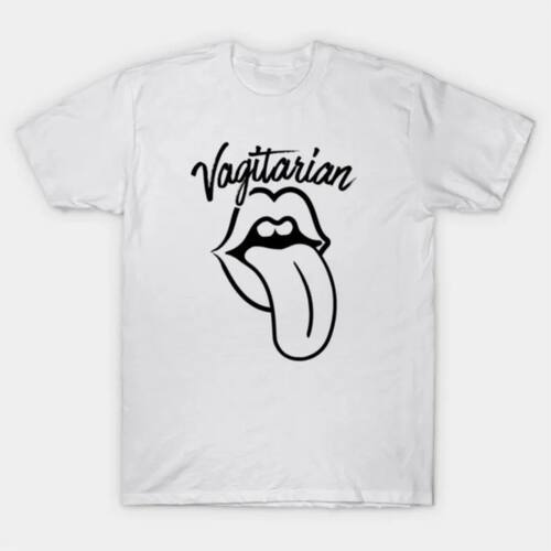 Vagitarian Funny Saying T-shirt For Men Women 100% Cotton T
